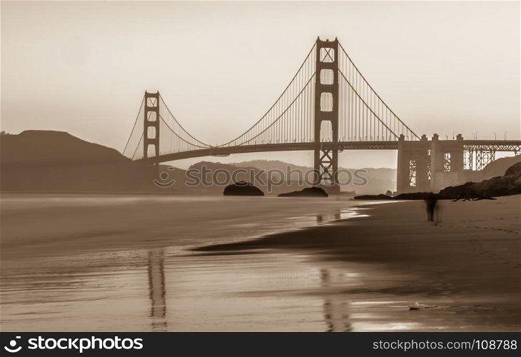 San Francisco Golden Gate Bridge in California USA