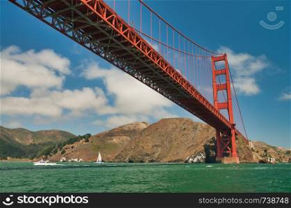 San Francisco. Golden Gate Bridge on a beautiful summer day.
