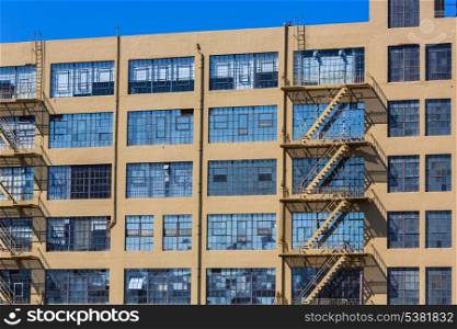 San Francisco industrial vintage buildings in California USA