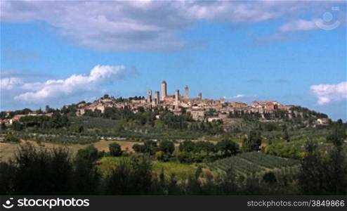 San Gimignano, Toskana (Zeitraffer), Stadt der Tnrme