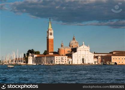 San Giorgio Maggiore Church and Campanile in Venice, Italy