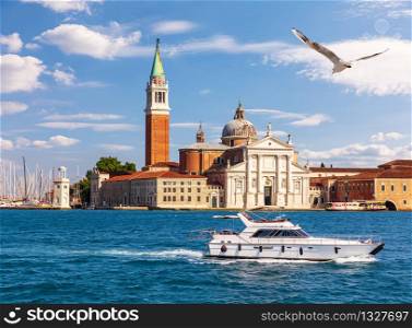 San Giorgio Maggiore island in Venice, Italy.