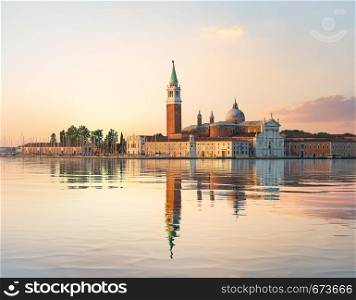 San Giorgio Maggiore view at early summer morning