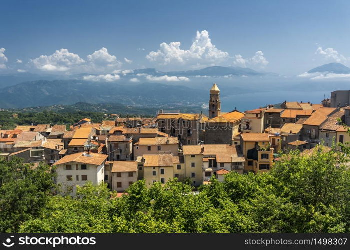 San Giovanni a Piro, old town in Salerno province, Campania, Southern Italy, at summer