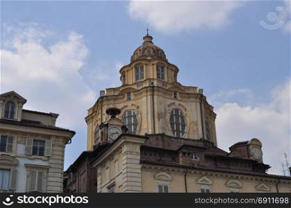 San Lorenzo church in Turin. The church of San Lorenzo in Turin, Italy