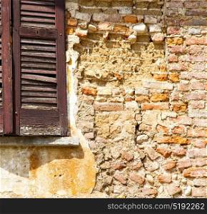 san macario window varese italy abstract wood venetian blind in the concrete brick