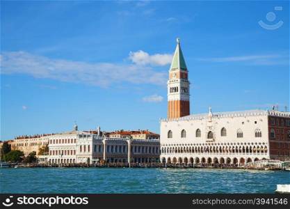 San Marco square in Venice, Italy on a sunny day