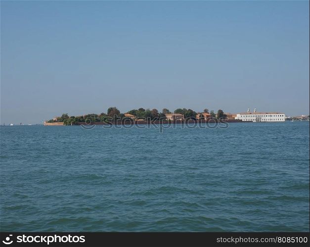 San Servolo island in Venice. The San Servolo island in Venice, Italy
