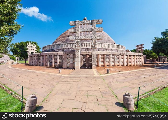 Sanchi Stupa is located at Sanchi Town, Madhya Pradesh state in India