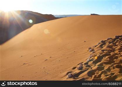 sand dune at the Valle de la Luna (Moon Valley) in Atacama desert, Chile