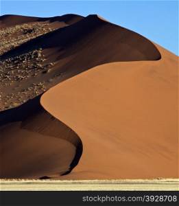 Sand dune in the Namib Desert near Sossusvlei in Namibia