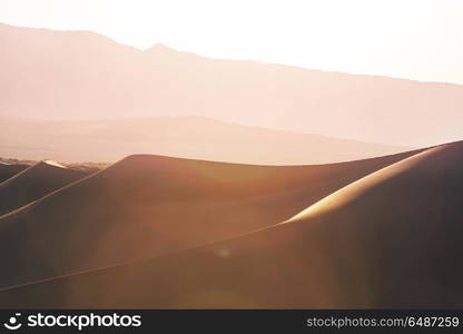 Sand dunes in California. Sand dunes in Death Valley National Park, California, USA