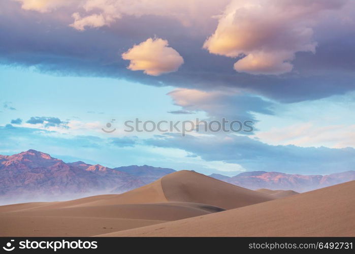 Sand dunes in California. Sand dunes in Death Valley National Park, California, USA