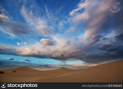 Sand dunes in California. Sand dunes in Death Valley National Park, California, USA