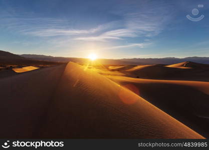 Sand dunes in Death Valley National Park, California, USA