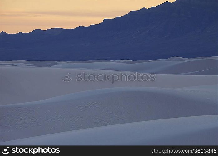 Sand dunes in desert USA