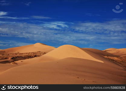 Sand dunes in Namib desert