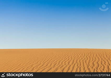 Sand dunes of Mesquite Flat in Death Valley Desert - California