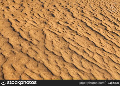 Sand dunes of Mesquite Flat in Death Valley Desert - California