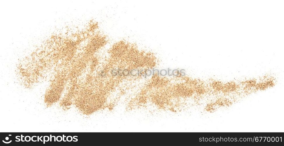 sand pile isolated on white background