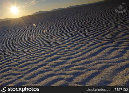 Sand ripples in desert USA