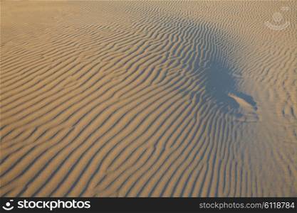 Sand waves texture in a Mediterranean beach at Spain