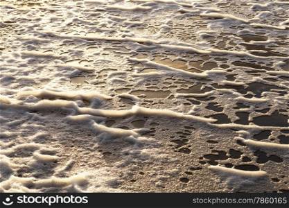 Sandbank on the beach.