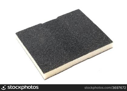 sanding sponge on a white background