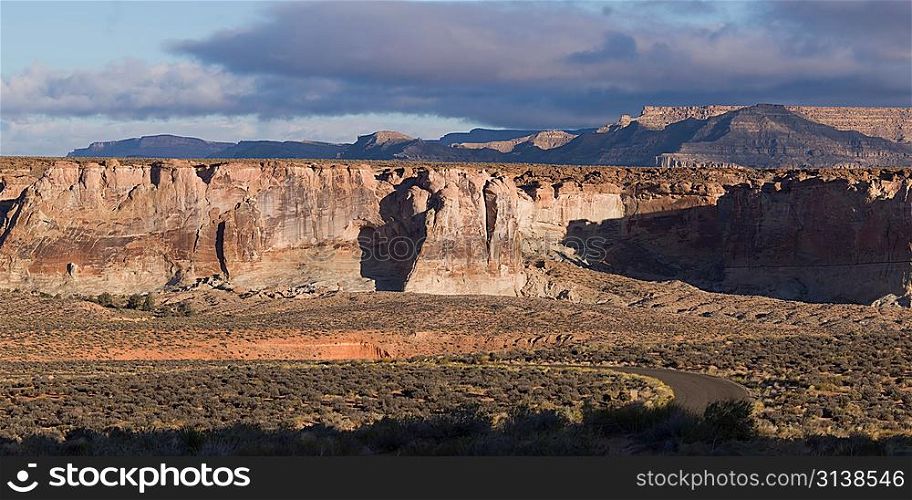 Sandstone cliffs, Amangiri, Canyon Point, Hoodoo Trail, Utah, USA