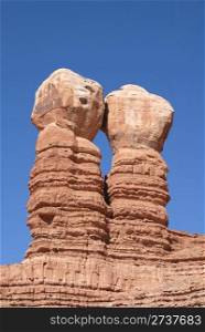 Sandstone columns, Bluff, Utah