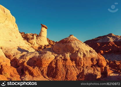 Sandstone formations in Nevada