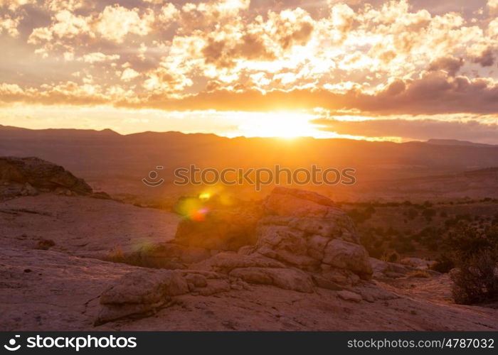 Sandstone formations in Utah, USA