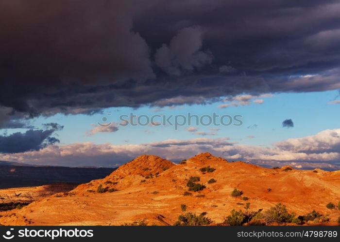 Sandstone formations in Utah, USA