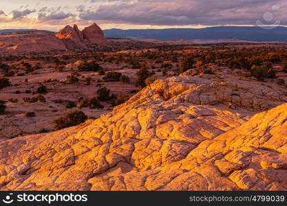 Sandstone formations in Utah, USA