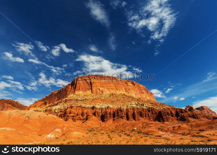 Sandstone formations in Utah, USA.