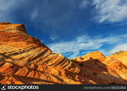 Sandstone formations in Utah, USA.