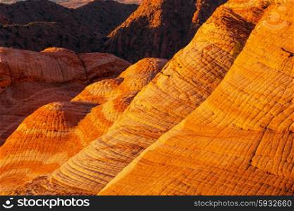 Sandstone formations in Utah, USA.Yant flat.