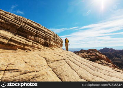 Sandstone formations in Utah, USA. Yant flats