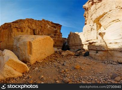 Sandstone rocks in the desert