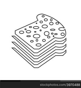 Sandwich Icon Illustration design