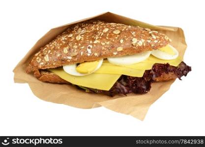 Sandwich on a white background.