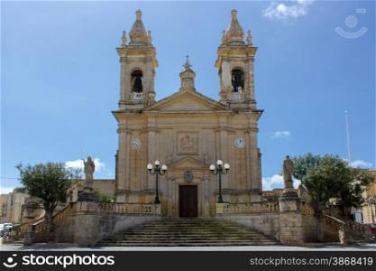 Sannat parrocchia dedicata a S. Margherita di Antiochia, nell&rsquo;isola di Gozo, Malta