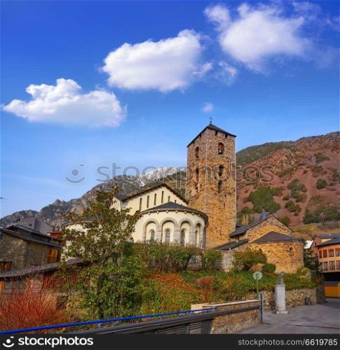 Sant Esteve church in Andorra la Vella at Pyrenees