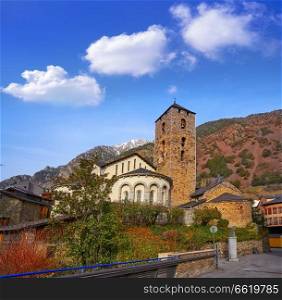 Sant Esteve church in Andorra la Vella at Pyrenees
