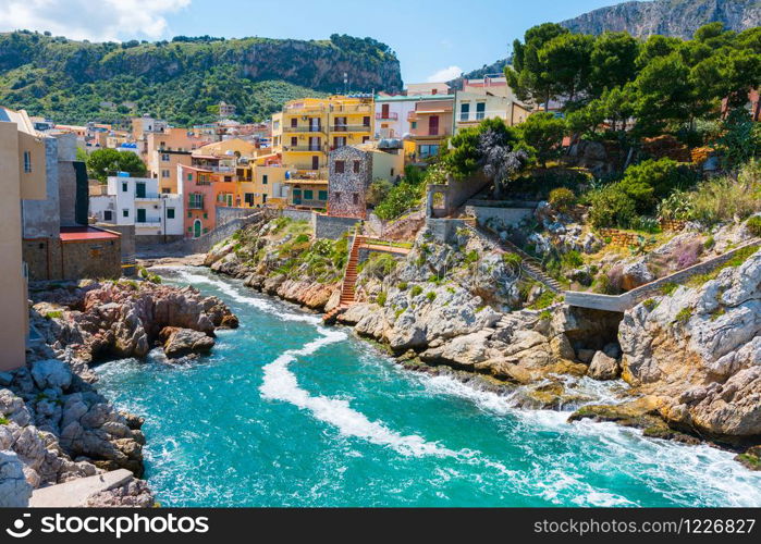 Sant&rsquo;Elia, in the city of Santa Flavia, Sicily. Ancient maritime village near Palermo