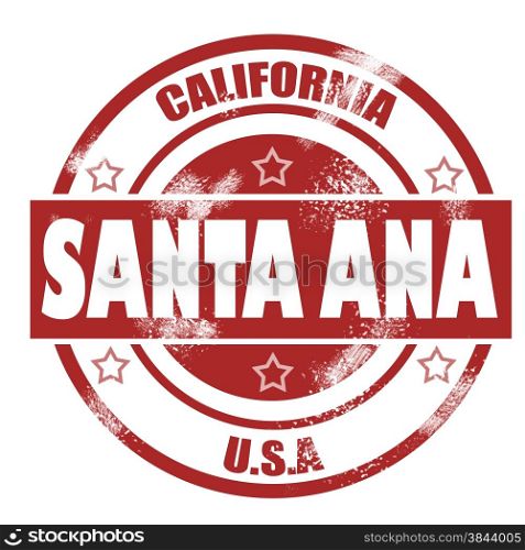 Santa Ana Stamp image with hi-res rendered artwork that could be used for any graphic design.. Santa Ana Stamp