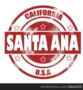Santa Ana Stamp image with hi-res rendered artwork that could be used for any graphic design.. Santa Ana Stamp