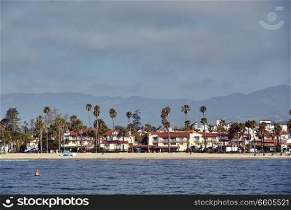 Santa Barbara coast in California, USA