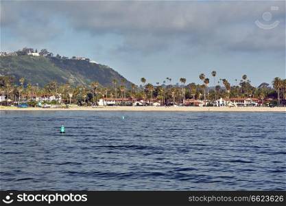 Santa Barbara coast in California, USA