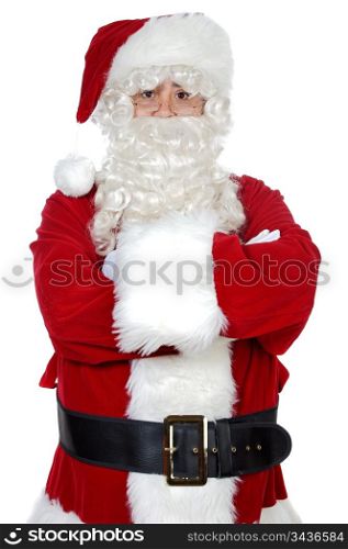 Santa Claus a over white background
